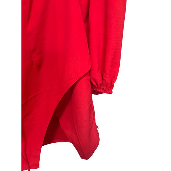 Revolve Superdown Selene Red Cutout Mini Dress Long Sleeve Party Dress XS - Picture 5 of 7